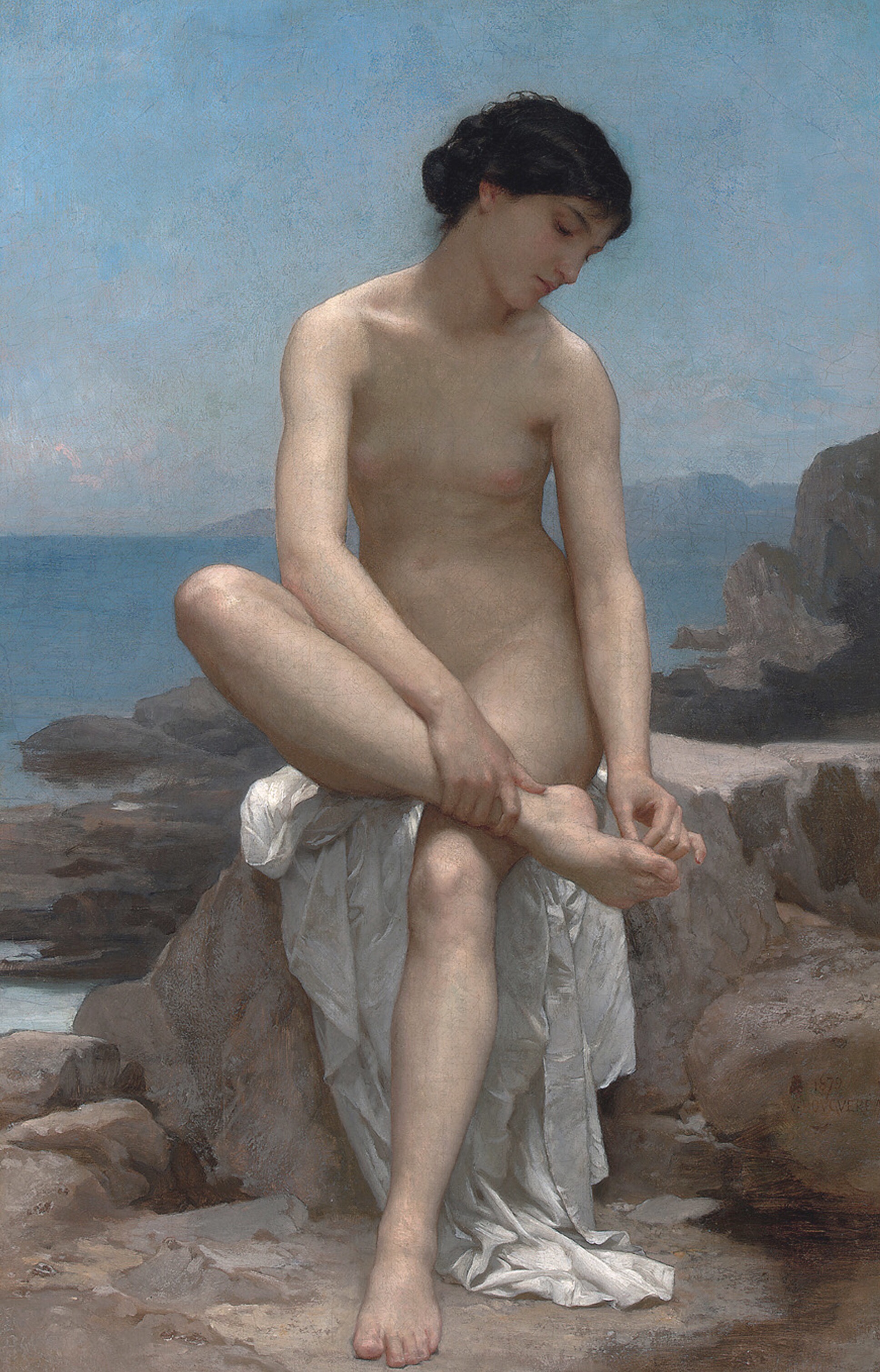 The Bather (1874) - William-Adolphe Bouguereau