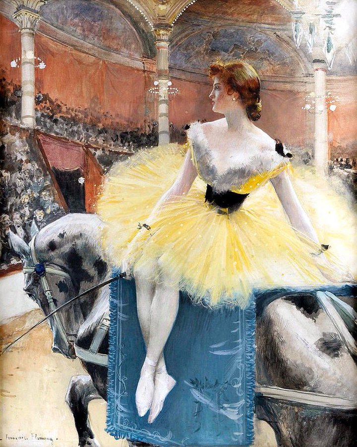 Equestrienne au Cirque Fernando (c. 1890) - François Flameng